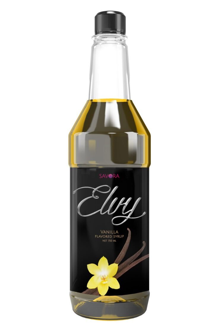 Elvy Vanilla Flavored Syrup 750Ml