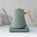 Fellow Stagg EKG 0.9L Kettle – Smoke Green with Maple Handle