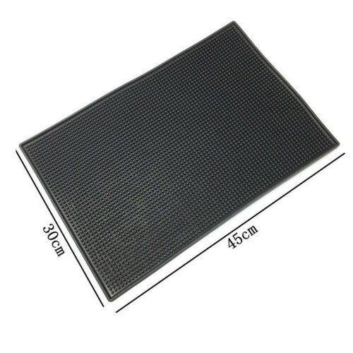Coffee Bar Mat 30 x 45 cm Black