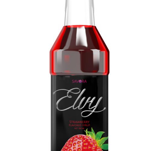 Elvy Strawberry Flavored Syrup 750Ml
