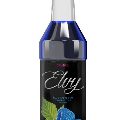 Elvy Blue Raspberry Flavored Syrup 750Ml