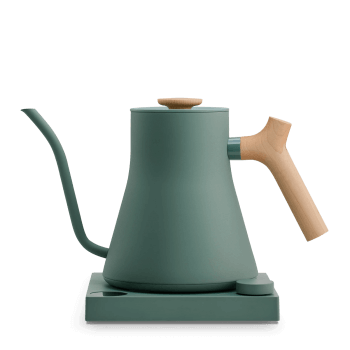 Fellow Stagg EKG 0.9L kettle smoke green with maple handle